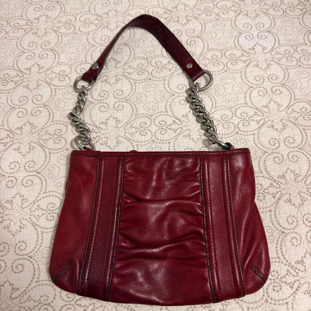Unbranded Women's Red and Burgundy Bag - Picture 4 of 5